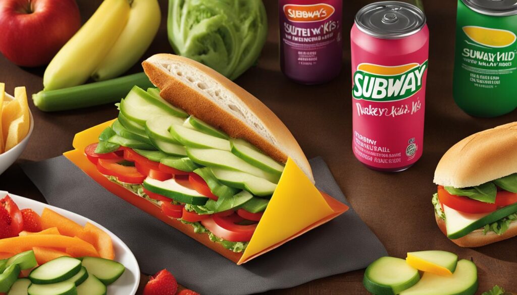 subway kids menu