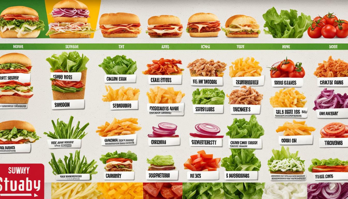 subway toppings menu